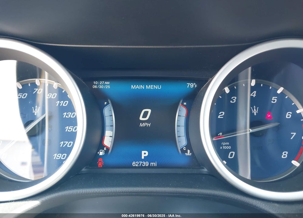 2017 MASERATI GHIBLI VIN: ZAM57XSS0H1249621