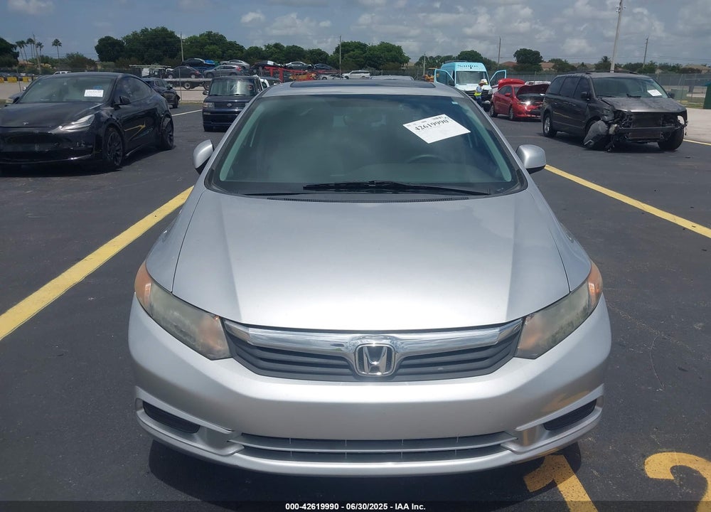 2012 HONDA CIVIC EX VIN: 19XFB2F88CE021493