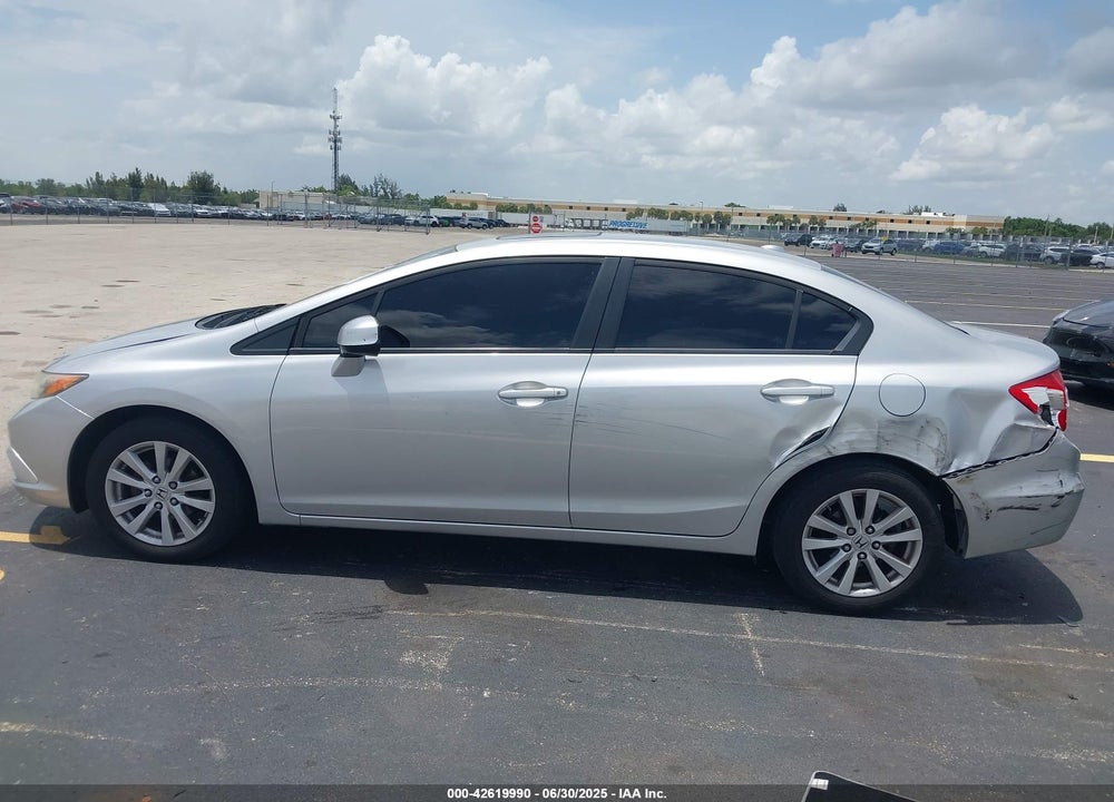 2012 HONDA CIVIC EX VIN: 19XFB2F88CE021493