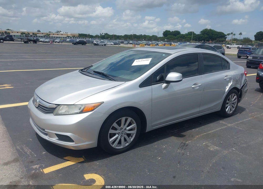2012 HONDA CIVIC EX VIN: 19XFB2F88CE021493