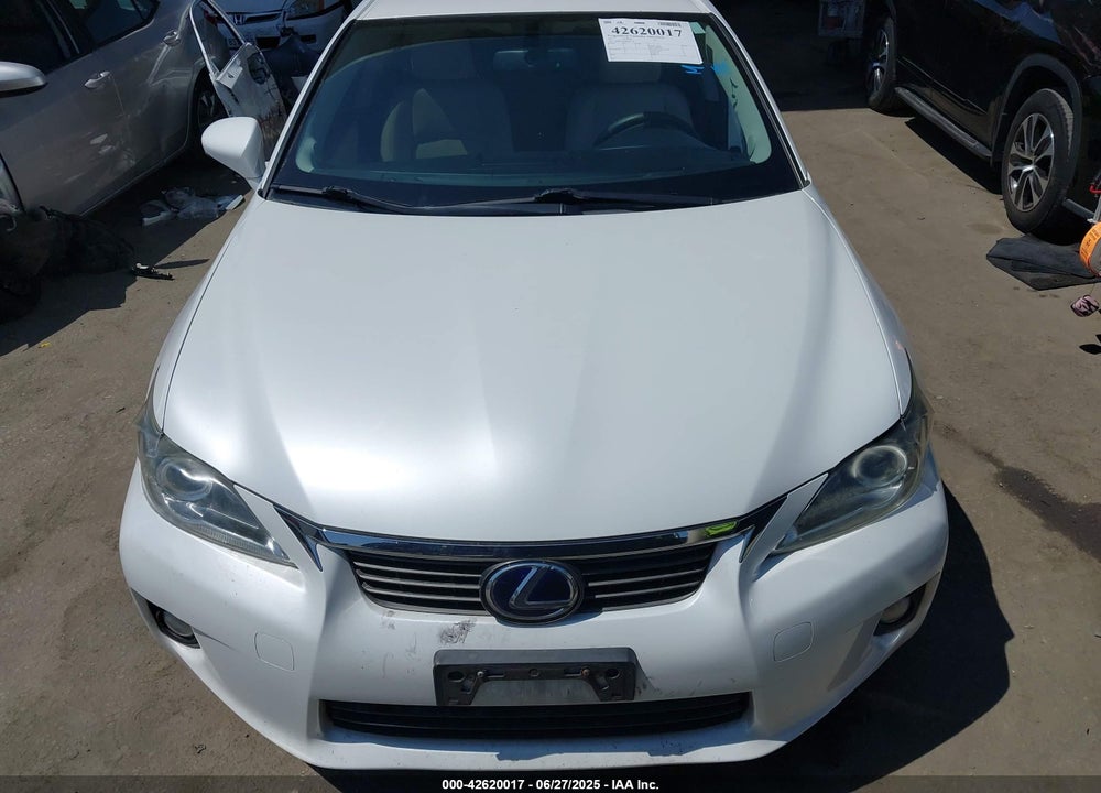 2011 LEXUS CT200H VIN: JTHKD5BH6B2032714