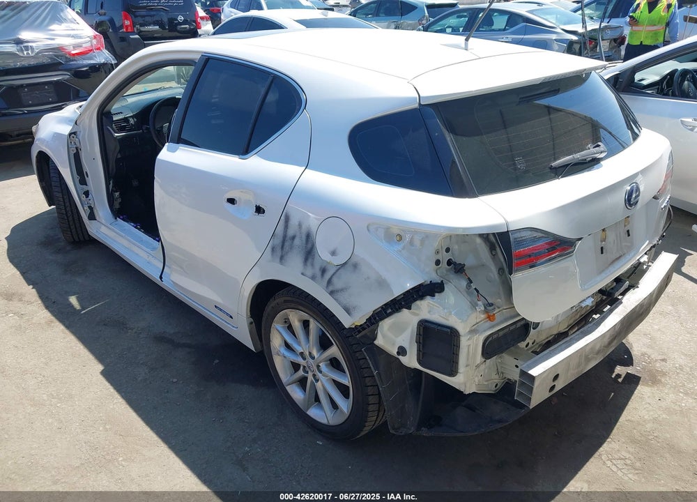 2011 LEXUS CT200H VIN: JTHKD5BH6B2032714