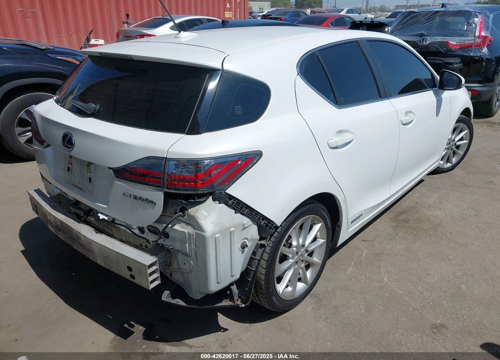 2011 LEXUS CT200H VIN: JTHKD5BH6B2032714