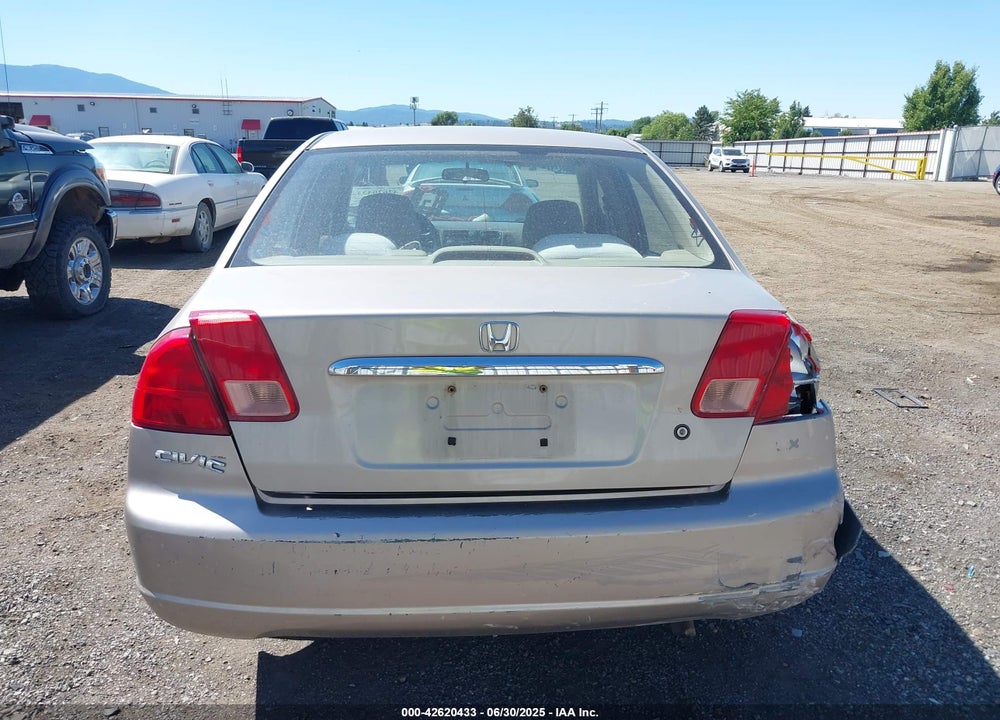 2001 HONDA CIVIC LX VIN: 2HGES165X1H618174