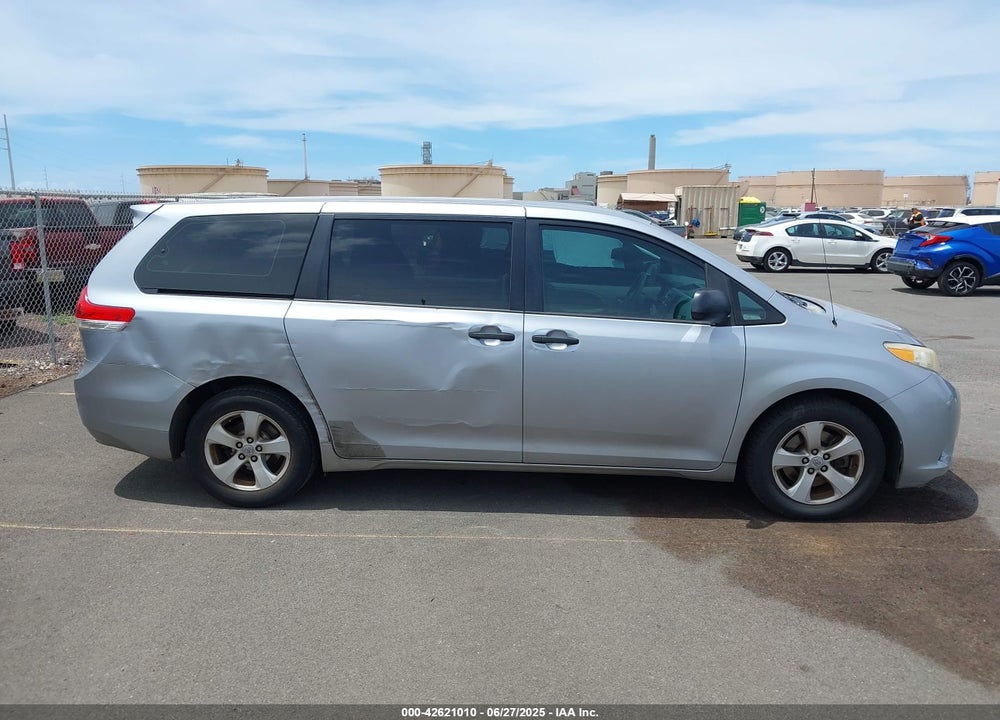 2012 TOYOTA SIENNA BASE V6 7 PASSENGER VIN: 5TDZK3DC2CS187217