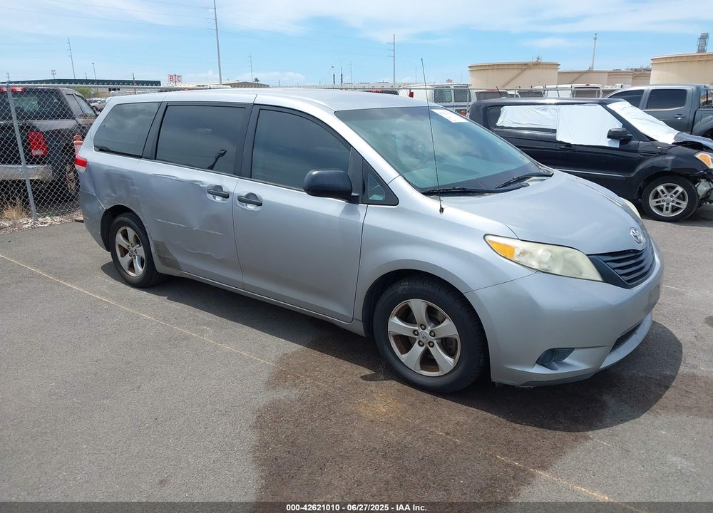 2012 TOYOTA SIENNA BASE V6 7 PASSENGER VIN: 5TDZK3DC2CS187217