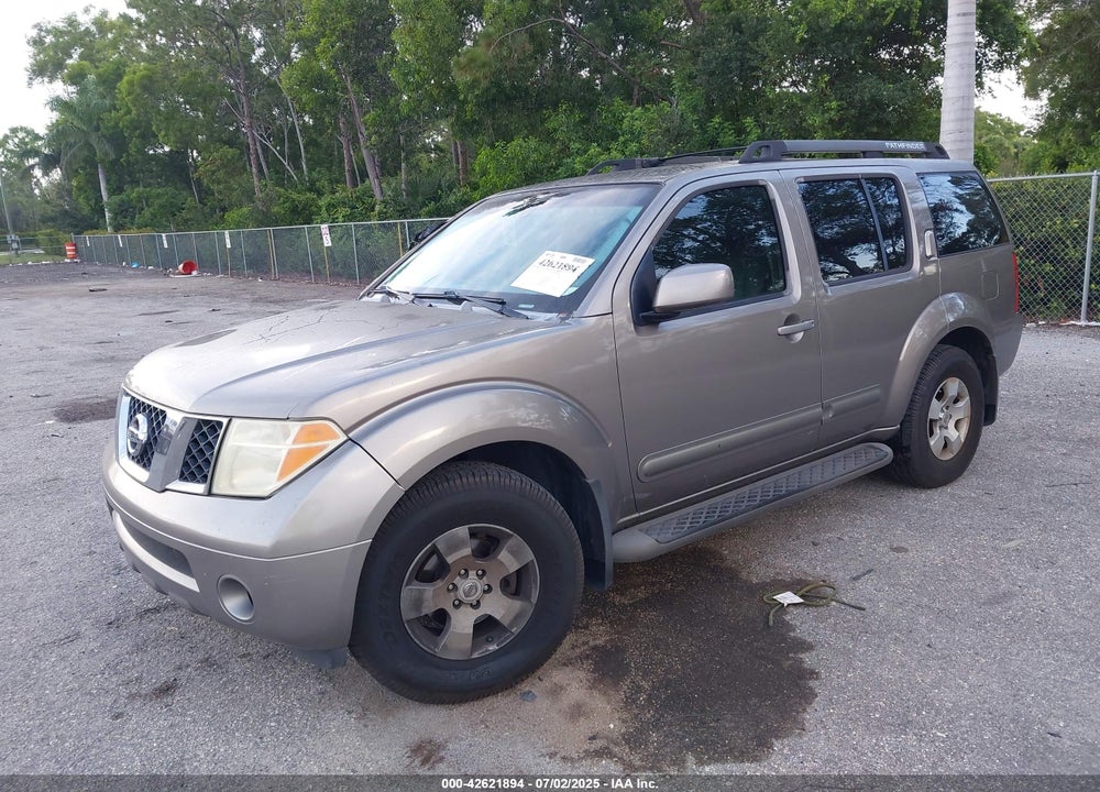 2006 NISSAN PATHFINDER SE VIN: 5N1AR18U26C679652