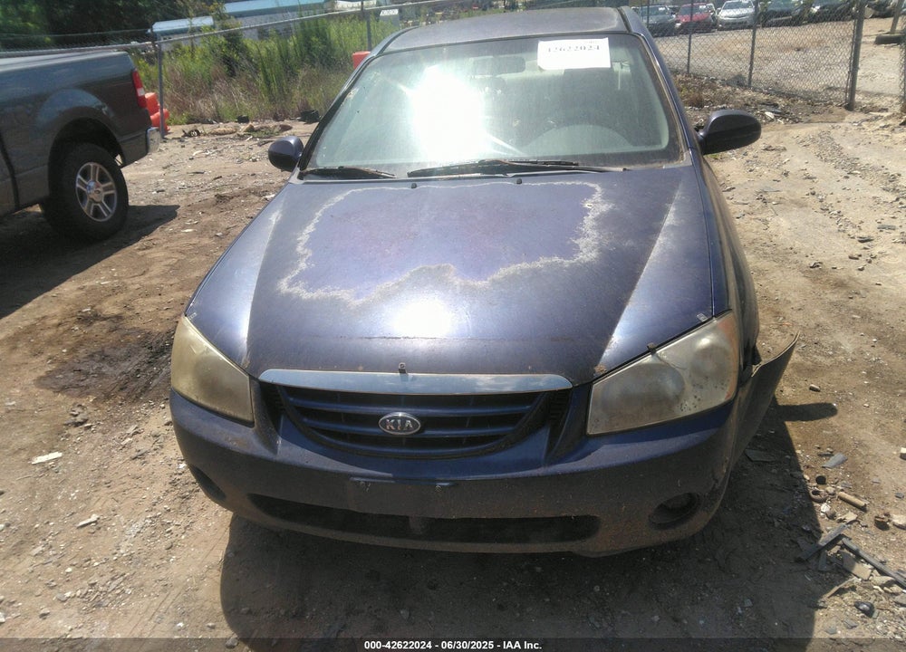 2006 KIA SPECTRA VIN: KNAFE121665249872