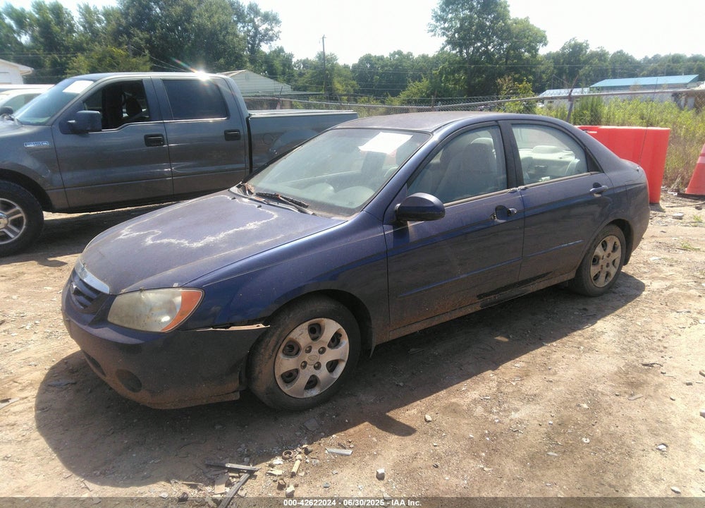 2006 KIA SPECTRA VIN: KNAFE121665249872