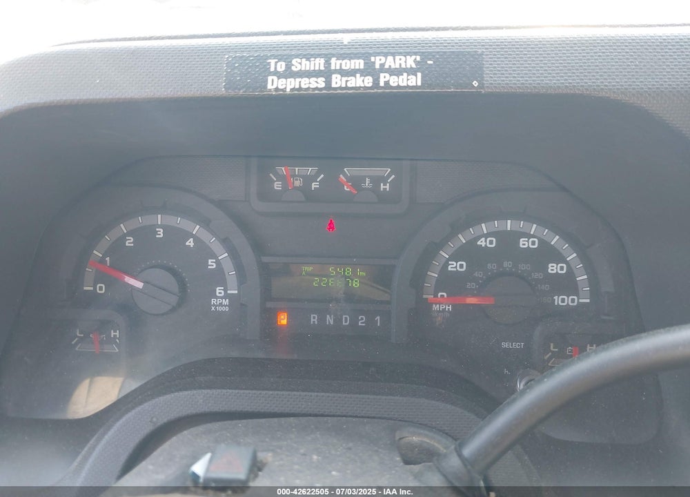 2013 FORD ECONOLINE VIN: 1FTNE2EWXDDA23994