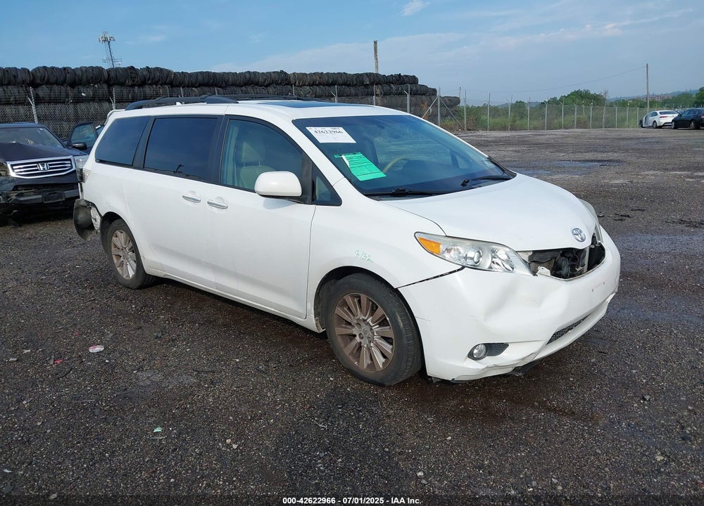 2012 TOYOTA SIENNA XLE 7 PASSENGER VIN: 5TDDK3DCXCS037513