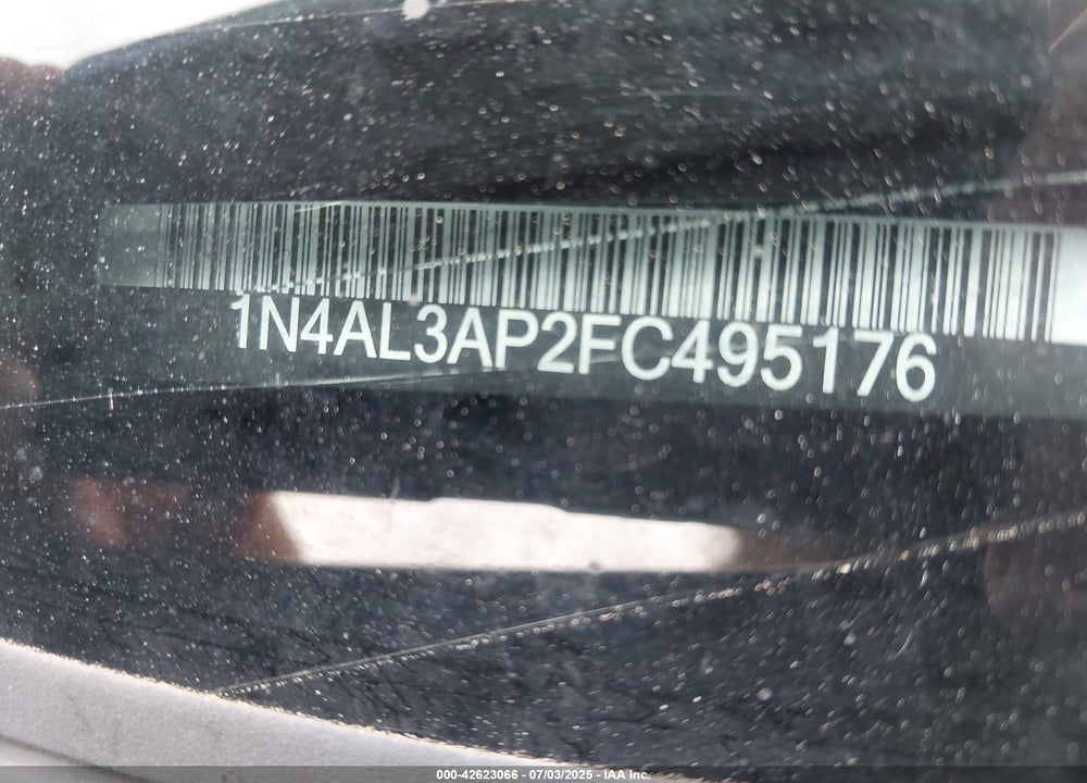 2015 NISSAN ALTIMA VIN: 1N4AL3AP2FC495176
