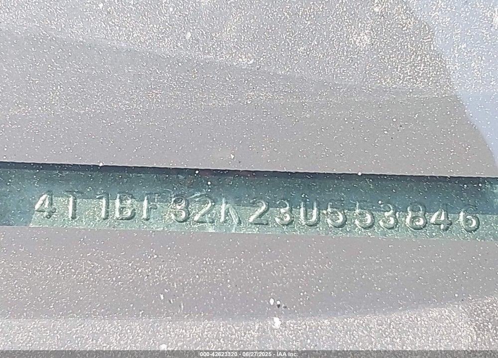 2003 TOYOTA CAMRY XLE V6 VIN: 4T1BF32K23U553846