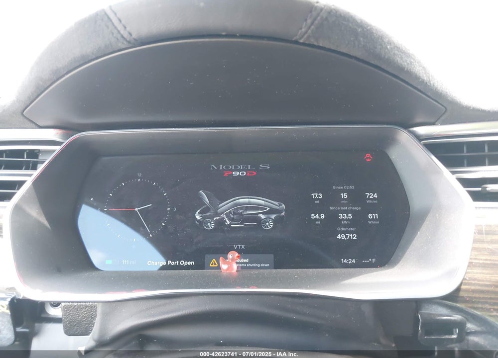 2016 TESLA MODEL S VIN: 5YJSA1E41GF120232