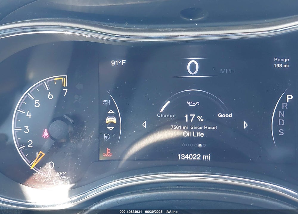 2015 JEEP GRAND CHEROKEE VIN: 1C4RJFAG9FC636054
