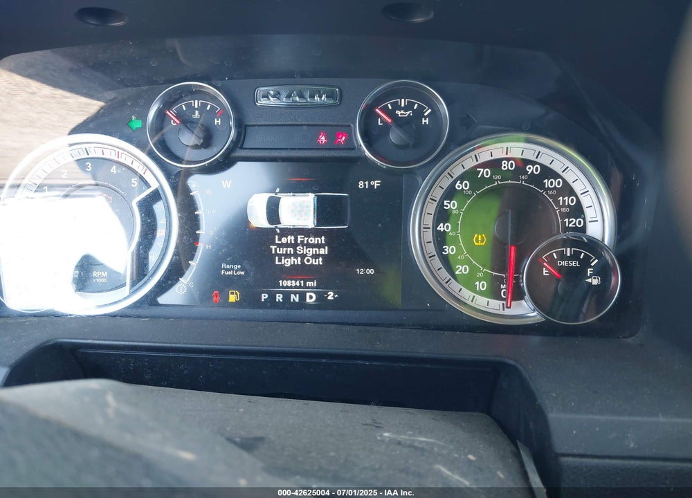 2013 RAM 2500 VIN: 3C6UR5FL1DG522635
