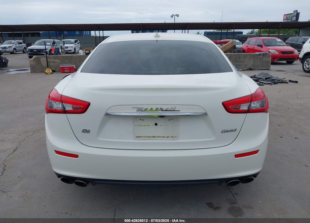 2016 MASERATI GHIBLI VIN: ZAM57XSA4G1179417