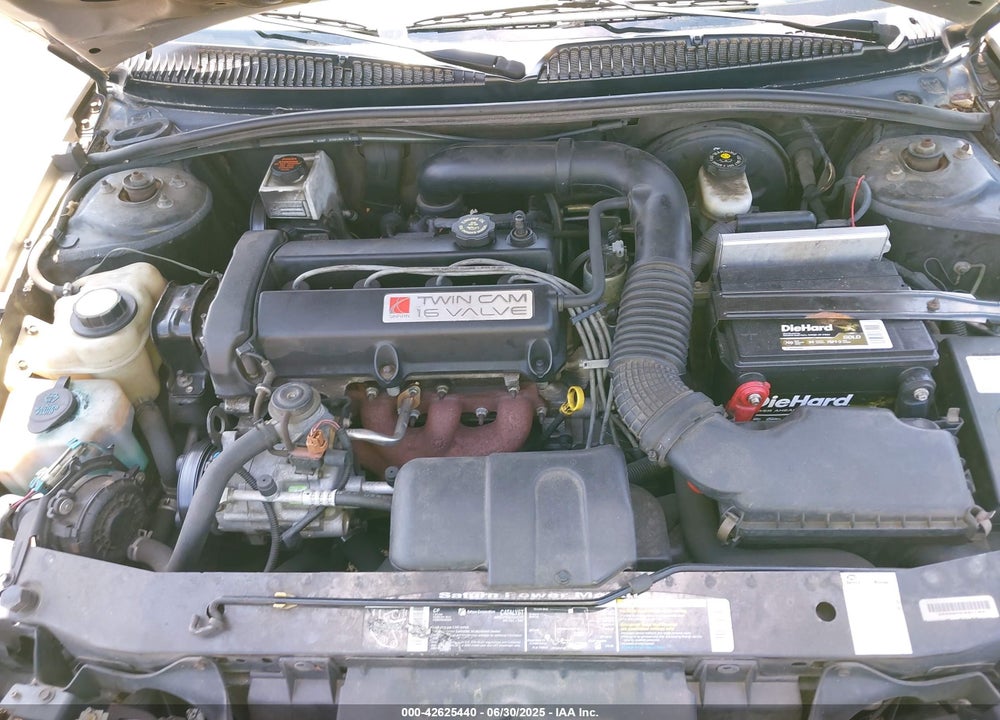 2000 SATURN SL2 VIN: 1G8ZK5278YZ234610