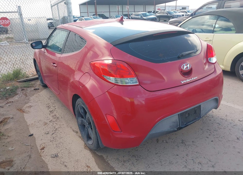 2013 HYUNDAI VELOSTER BASE W/BLACK VIN: KMHTC6AD7DU175221