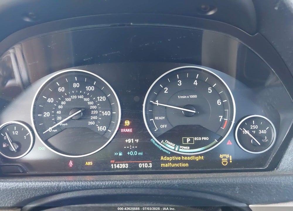 2014 BMW 3 SERIES VIN: WBA3A9C53EF478226
