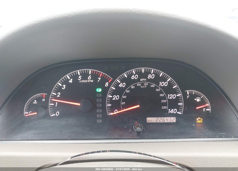 2005 TOYOTA CAMRY LE/XLE/SE VIN: 4T1BE30K65U965423