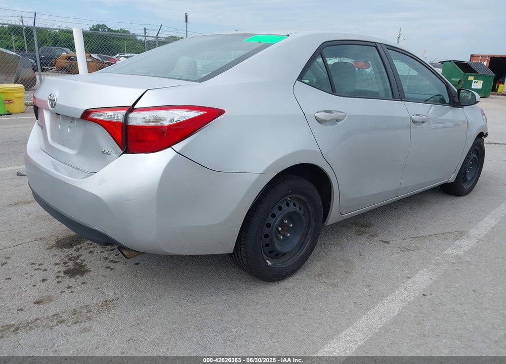 2014 TOYOTA COROLLA VIN: 5YFBURHEXEP008783