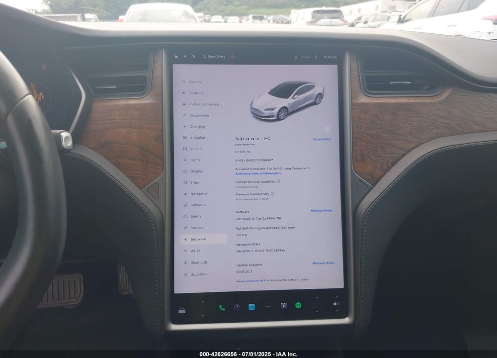2020 TESLA MODEL S LONG RANGE DUAL MOTOR ALL-WHEEL DRIVE/LONG RANGE PLUS DUAL MOTOR ALL-WHEEL DRIVE VIN: 5YJSA1E27LF399937