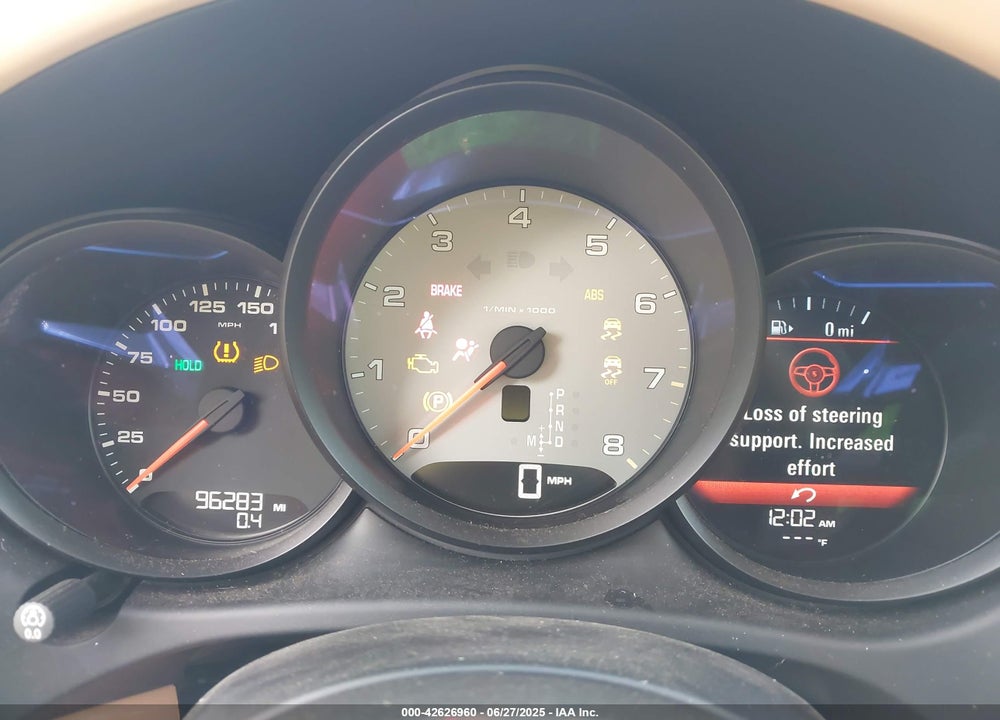 2015 PORSCHE MACAN VIN: WP1AB2A5XFLB59652