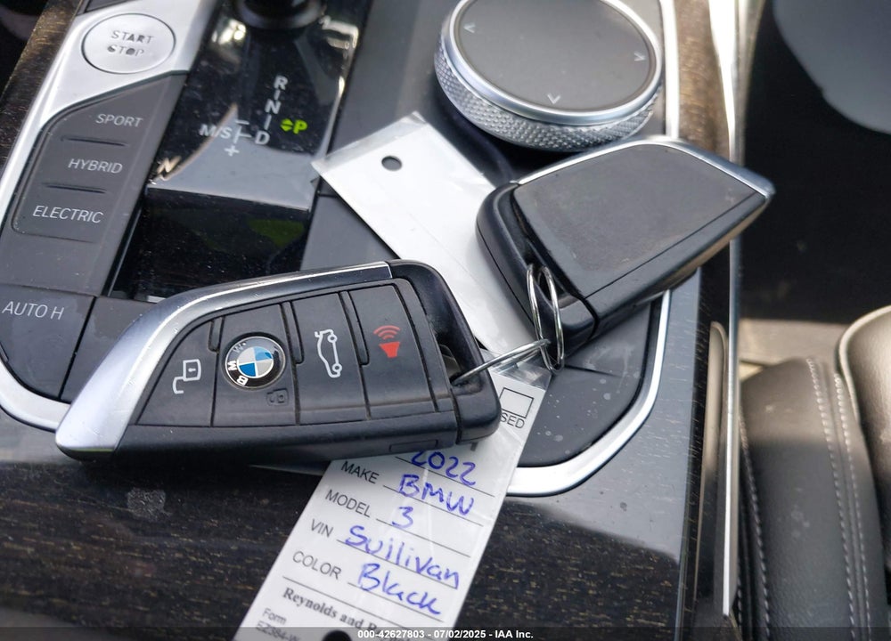 2022 BMW 3 SERIES 330E VIN: 3MW5P7J07N8C35403