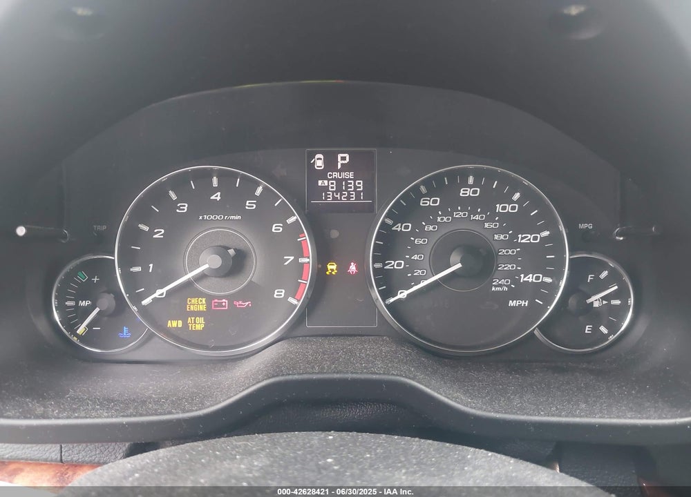 2012 SUBARU OUTBACK VIN: 4S4BRBKC1C3269334
