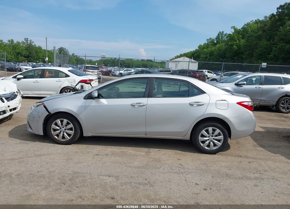 2015 TOYOTA COROLLA VIN: 2T1BURHE6FC406865