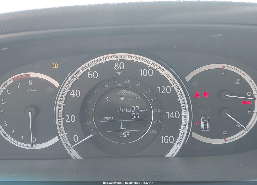 2013 HONDA ACCORD VIN: 1HGCR2F7XDA163999