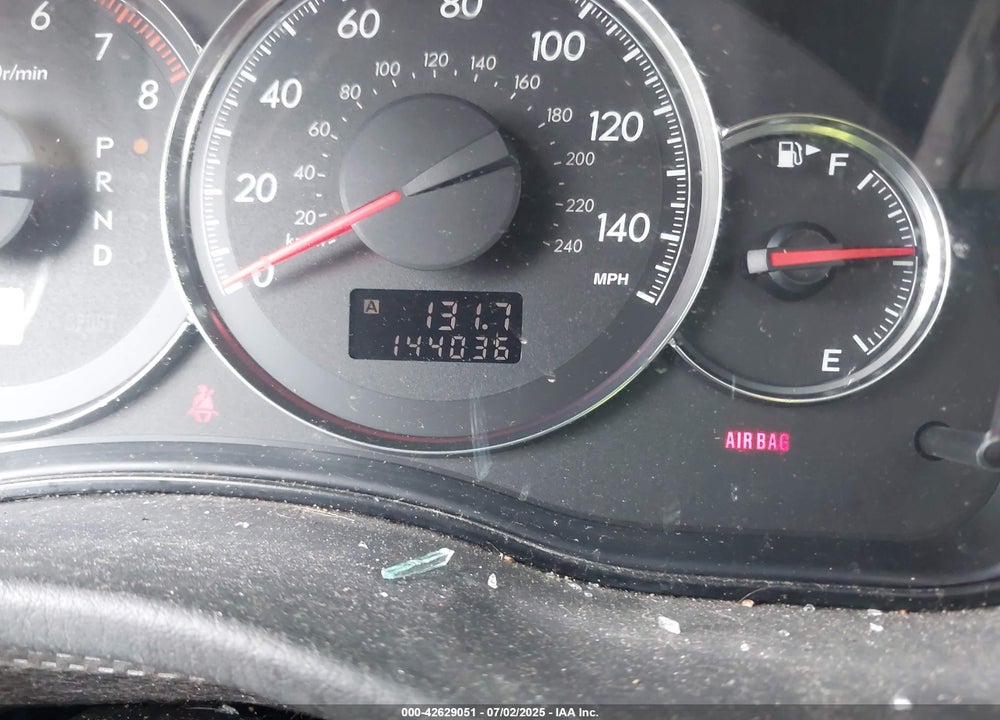 2008 SUBARU OUTBACK VIN: 4S4BP62C087349625