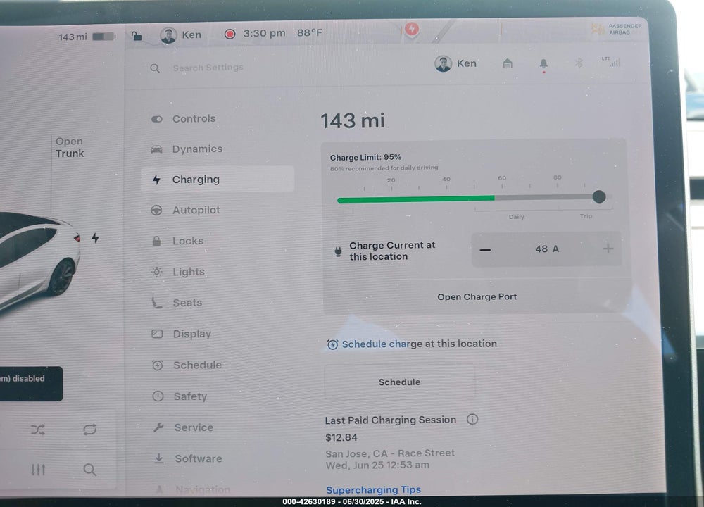2020 TESLA MODEL 3 VIN: 5YJ3E1ECXLF769862