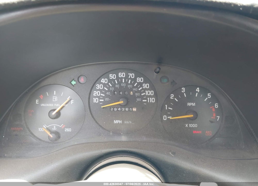 1999 CHEVROLET MONTE CARLO Z34 VIN: 2G1WX12K3X9184076