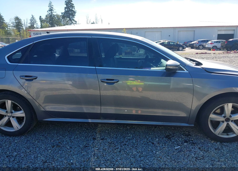 2012 VOLKSWAGEN PASSAT VIN: 1VWBN7A3XCC016248