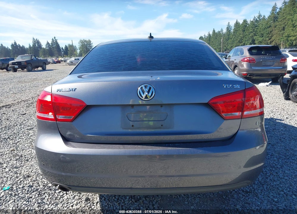 2012 VOLKSWAGEN PASSAT VIN: 1VWBN7A3XCC016248