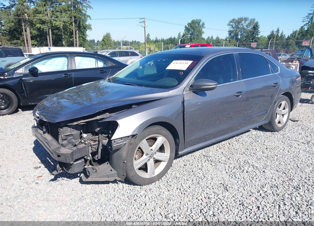 2012 VOLKSWAGEN PASSAT VIN: 1VWBN7A3XCC016248