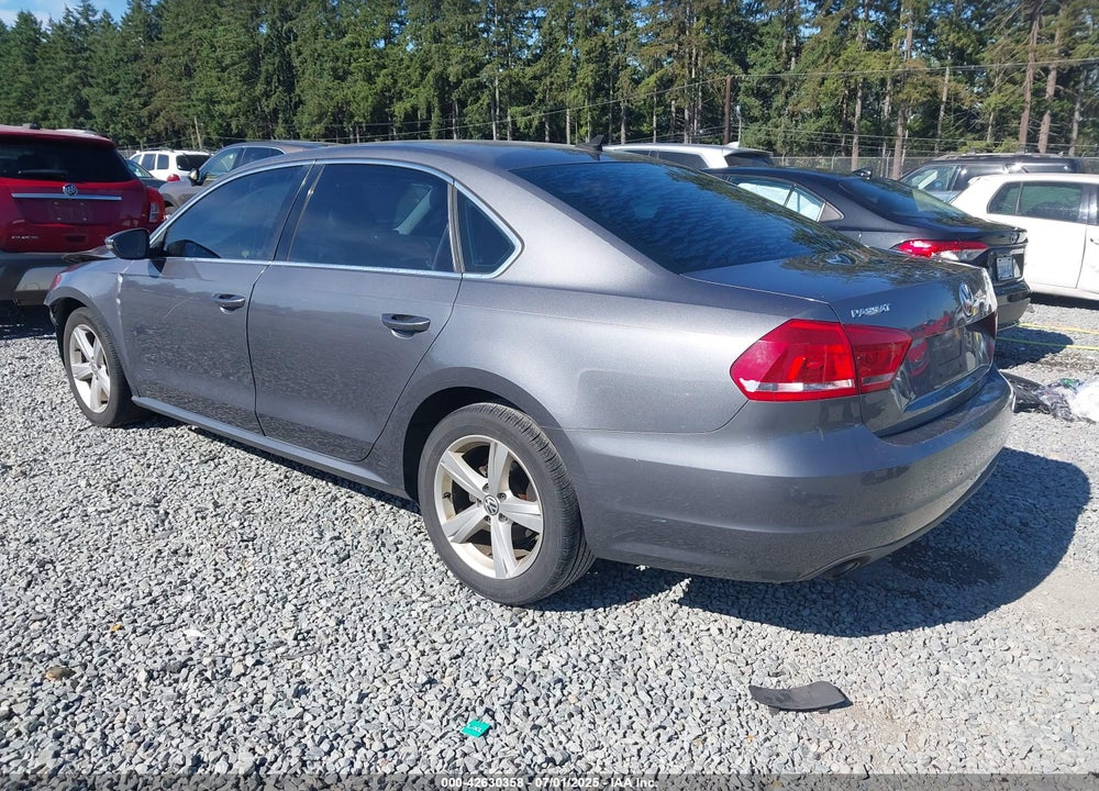 2012 VOLKSWAGEN PASSAT VIN: 1VWBN7A3XCC016248