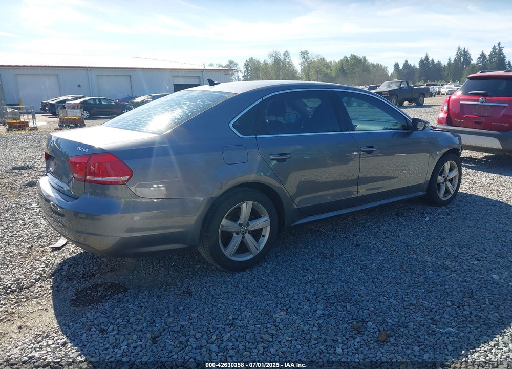 2012 VOLKSWAGEN PASSAT VIN: 1VWBN7A3XCC016248