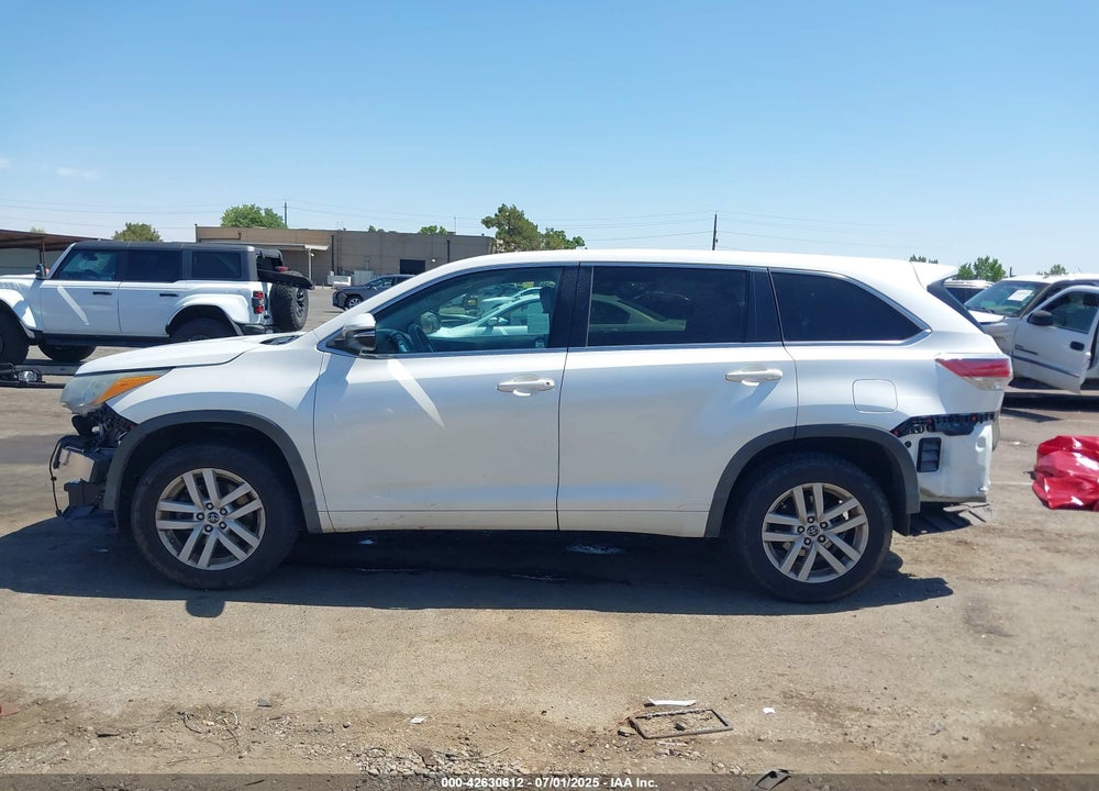 2016 TOYOTA HIGHLANDER VIN: 5TDZKRFH1GS135319