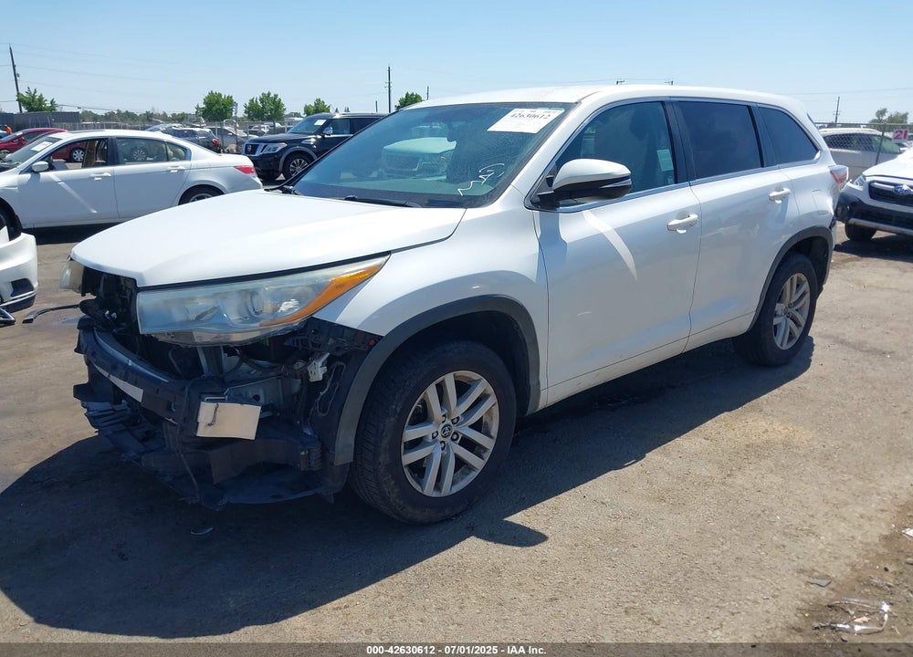 2016 TOYOTA HIGHLANDER VIN: 5TDZKRFH1GS135319