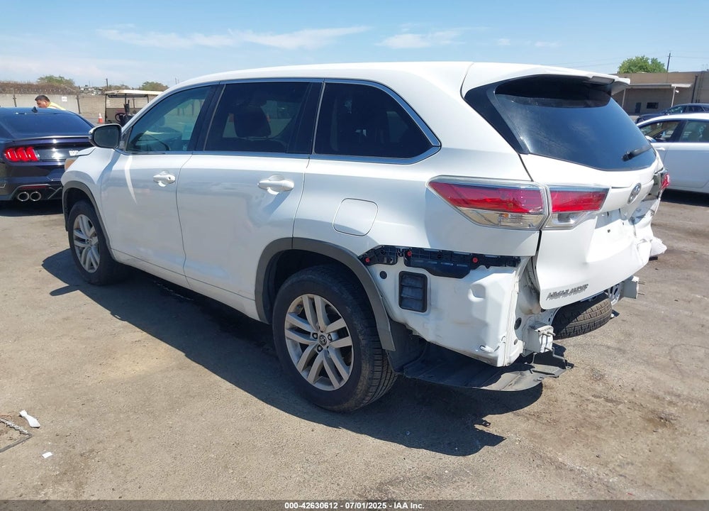 2016 TOYOTA HIGHLANDER VIN: 5TDZKRFH1GS135319