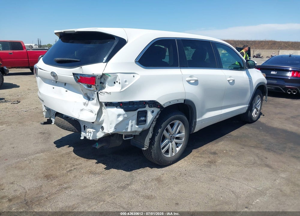 2016 TOYOTA HIGHLANDER VIN: 5TDZKRFH1GS135319