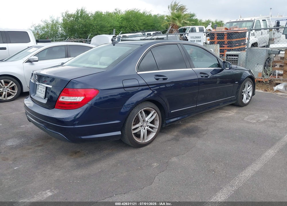 2012 MERCEDES-BENZ C CLASS VIN: WDDGF4HB3CR234925