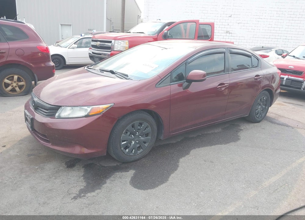 2012 HONDA CIVIC VIN: 2HGFB2F59CH555422