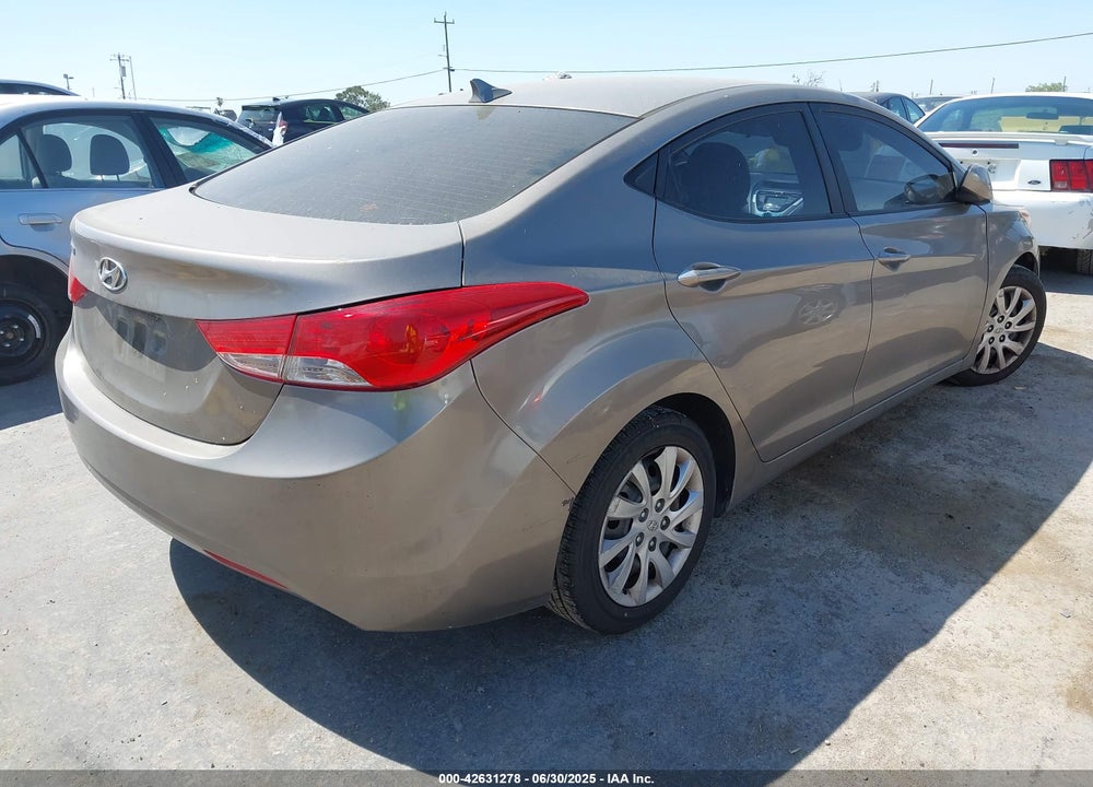 2012 HYUNDAI ELANTRA GLS VIN: 5NPDH4AEXCH133190