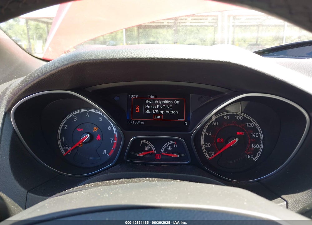 2017 FORD FOCUS ST VIN: 1FADP3L97HL206781