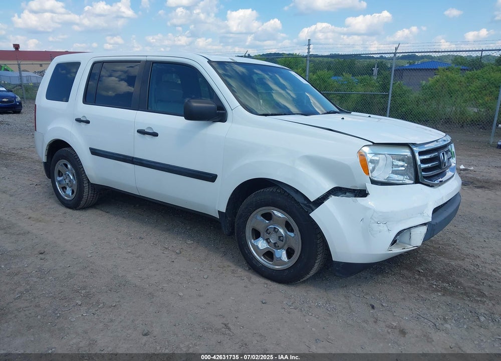 2013 HONDA PILOT LX VIN: 5FNYF4H26DB040489