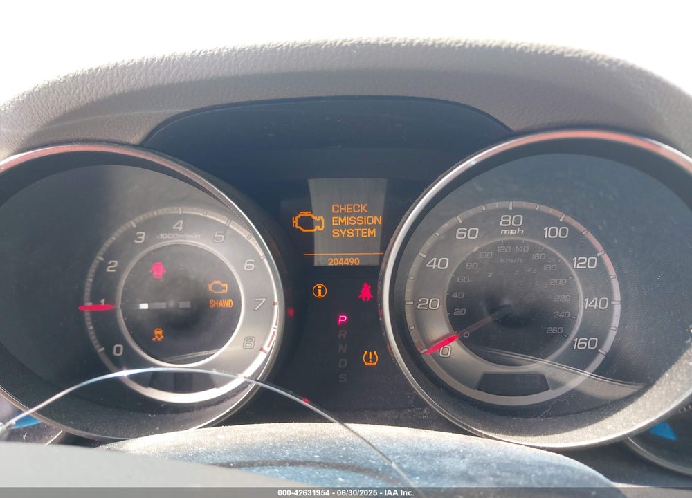 2011 ACURA MDX VIN: 2HNYD2H26BH543726